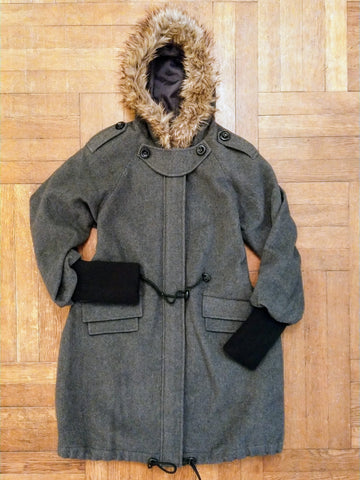 Wool Woman Coat Jacket Size: Medium #1230