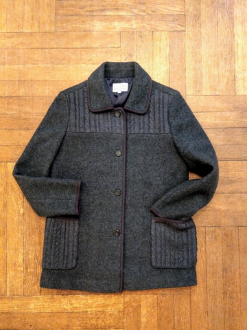 Wool Woman Coat Jacket Size: Small #1310, FINAL SALE