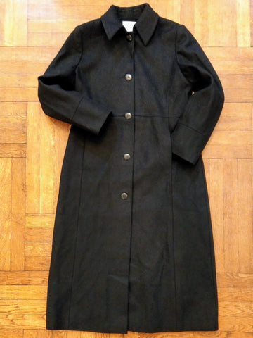 Wool Long Woman Coat Jacket Size: Medium #1319