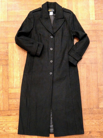 Wool Long Woman Coat Jacket Size: Medium #1320
